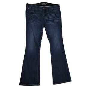 Torrid Women's Slim Boot Bootcut Mid-Rise Dark Wash Stretch Jeans Size 18R EUC